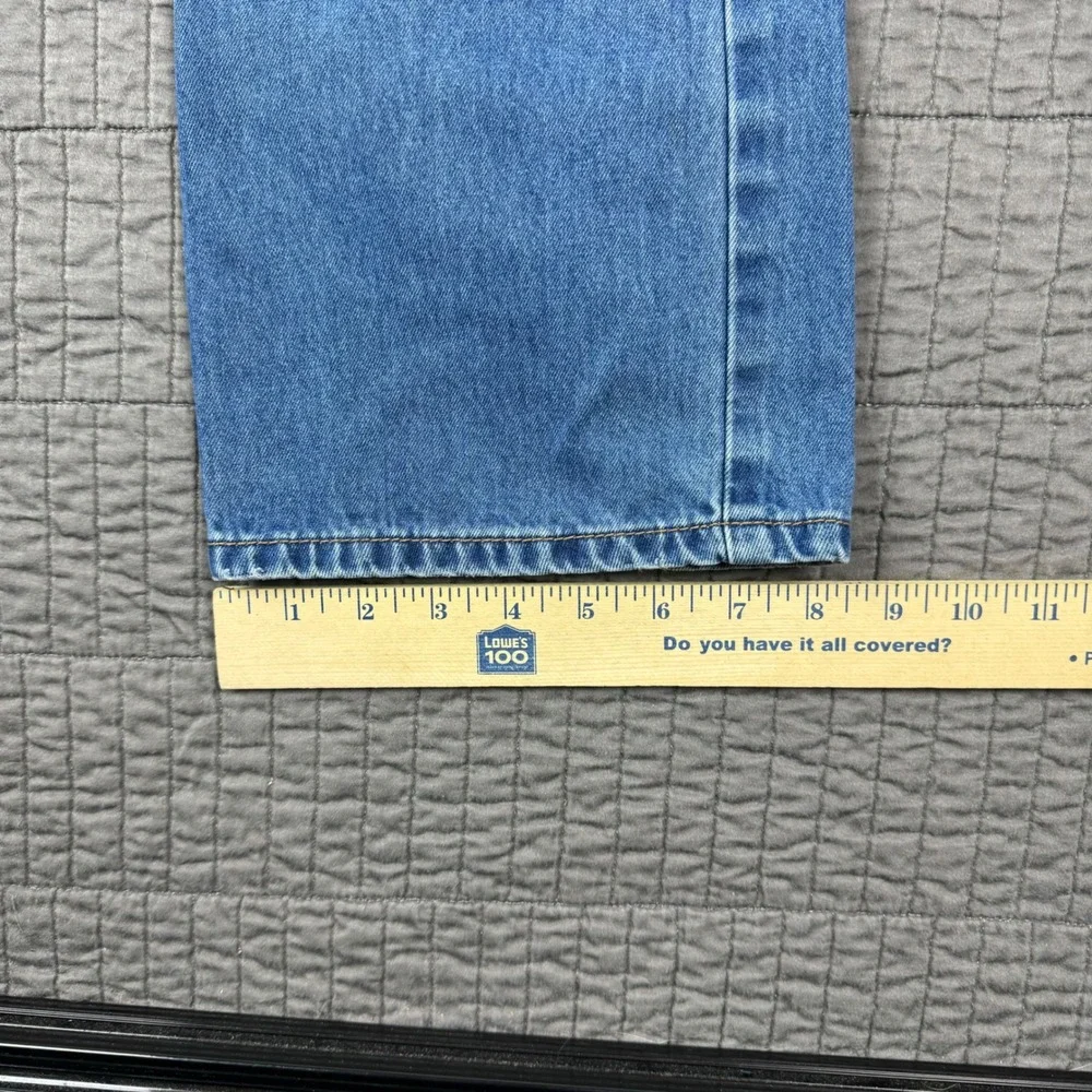 Levi's 504 Jeans Men 36 (34x29) Straight Stretch‎ Medium Wash Denim Button Fly